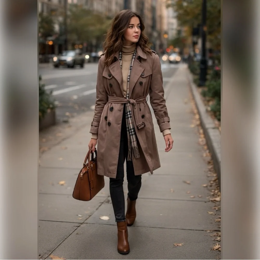 Ted Baker Brown Trench Coat - Picture 1 of 10